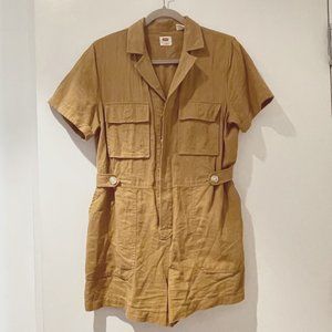 Levi's Tan Utility Romper - XS